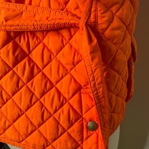Polo Ralph Lauren orange vest with belt